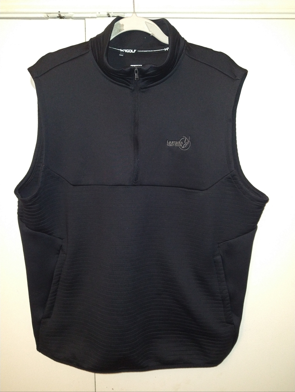 Under Armour Golf Storm Daytona 1/4 Zip Vest Men's Large Lantana Golf Club Logo